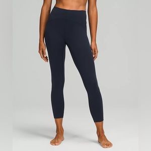 NWT Lululemon Wunder Train 25”Navy High-Rise Leggings